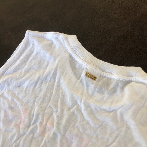 ❌ SOLD ❌  - 🌈 Colorful White Adventurer Crop Top - Picture 6 of 7